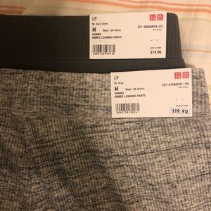 LOT - 2 Uniqlo Ribbed Leggings Medium